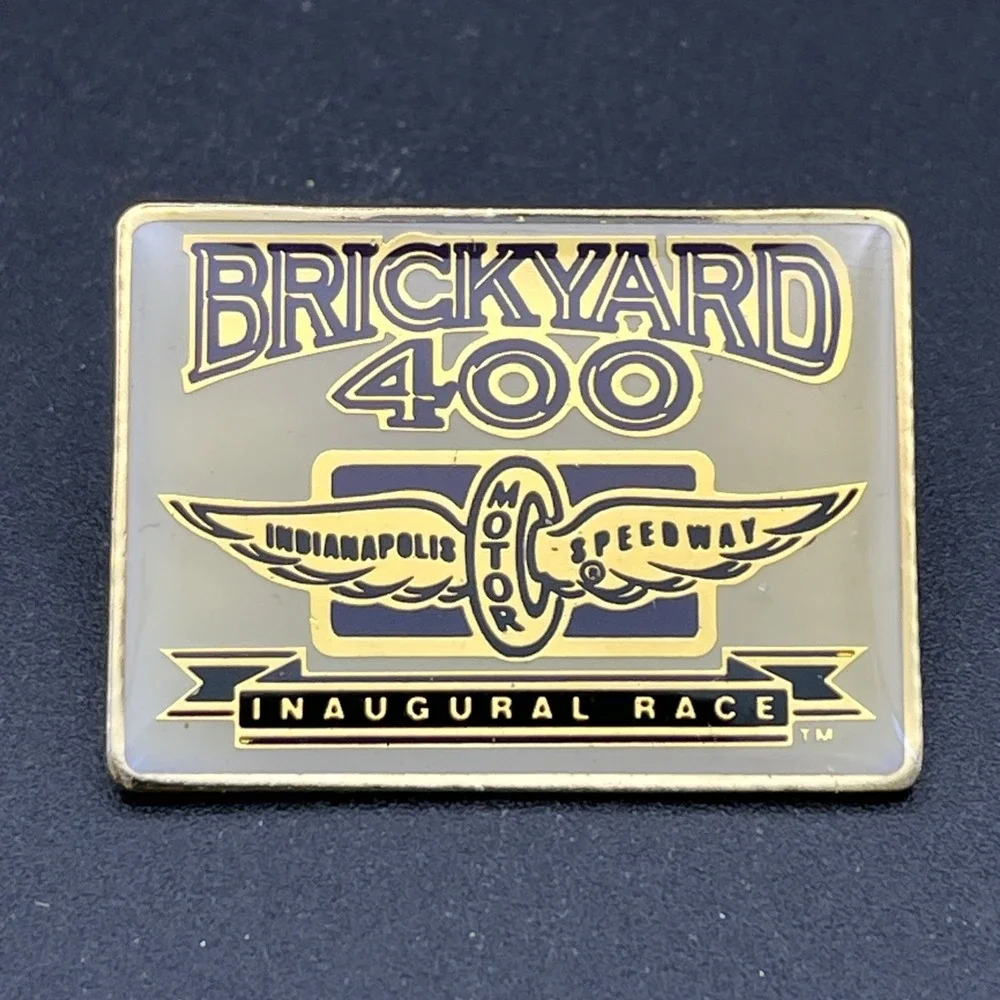 NASCAR Brickyard 400 Inaugural Race Indianapolis‎ Motor Speedway Lapel Hat Pin